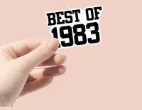 Best of 1983 Sticker 40th Birthday Sticker 40th Birthday Stickers Vintage 40th Birthday Stickers Best of 1983 Birthday Stickers 1983 Sticker