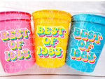40th PARTY CUPS - Best of 1983 40th Birthday Party 40th Birthday Favors 40th Party Cups 40th Party Decorations 1983 Birthday 80's Party Cup