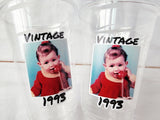 Custom Plastic Party Cups, Personalized Party Cups, Photo Cups, Custom Face Party Cups, Cups with Photos, Cups with Pictures, Picture Cups