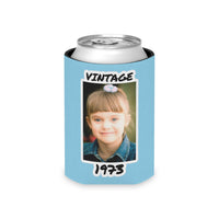 Personalized Can Cooler, 1974 Can Cooler, Custom Picture Can Cooler, Bachelorette Party Favors, Custom Birthday Favor, 50th Favors, Slim Can