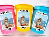 Custom Plastic Party Cups Personalized Party Cups Personalized 30th Birthday Cups Vintage 30th Cups 1994 Custom Face Party Cups Decorations