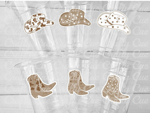 COWBOY PARTY CUPS - Cowboy Cups Cowboy Party Decorations Cowboy Baby Shower Decorations Baby Sprinkle Cowboy Boots Birthday Decoration Favor