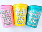 40th PARTY CUPS - Best of 1984 40th Birthday Party 40th Birthday Favors 40th Party Cups 40th Party Decorations 1984 Birthday 80's Party Cup