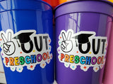 PRESCHOOL GRADUATION CUPS - Preschool Graduation Cups 2023 Preschool Cups Graduation Party Reusable Cups 2023 Party Favors Pre-K Party Cups