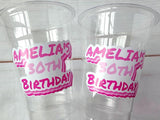 Create your own design, Create your own text, Custom Plastic Party Cups, Personalized Birthday Party Cups, Custom Party Decorations,Birthday