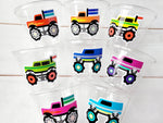 MONSTER TRUCK PARTY Cups - Monster Truck Treat Cups Monster Truck Birthday Monster Truck Party Monster Truck Party Favors, Monster Truck Cup