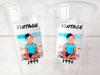 Custom Plastic Party Cups, Personalized Party Cups, Photo Cups, Custom Face Party Cups, Cups with Photos, Cups with Pictures, Picture Cups