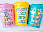 60th PARTY CUPS - Best of 1964 60th Birthday Party 60th Birthday Favors 60th Party Cups 60th Party Decorations 1964 Birthday 60's Party Cup