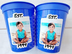 Est. 1994 Custom Plastic Party Cups Personalized Party Cups Personalized Birthday Cups Vintage 30th Cups Custom Face Party Cups Decorations