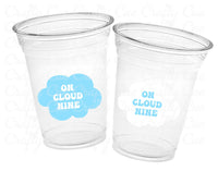 On Cloud Nine Party Cups, Cloud Nine Bachelorette, Cloud Nine Baby Shower, Cloud 9 Birthday, Cloud Nine Decorations, Happy 9th Birthday