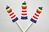 Lighthouse Goody Bags, Nautical Goody Bags, Nautical Favor Bags, Nautical Gift Bags