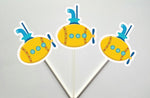 Submarine Cupcake Toppers