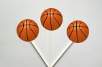 Basketball Cupcake Toppers, Basketball Birthday Cupcake Toppers