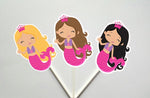 Mermaid Cupcake Toppers