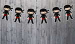 Ninja Banner, Ninja Birthday Banner, Ninja Garland, Ninja Party Banner