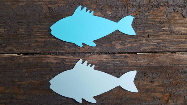 FISHING PARTY Die Cuts - Fish Die Cuts Party Decorations Fishing
