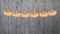 Pancake Garland, Pancake Banner, Pancakes and Pajamas, Slumber Party, Pancake Photo Prop, Pancake Decorations