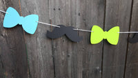 Bow Tie Garland, Bow Tie Banner, Mustache Banner, Mustache Garland, Little Man Garland, Lil Man Garland, Little Man Banner, Lil Man Banner