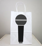 Microphone Goody Bag, Singing Birthday, Music Birthday, Rock Star Birthday Party Favor, Goody, Gift Bags