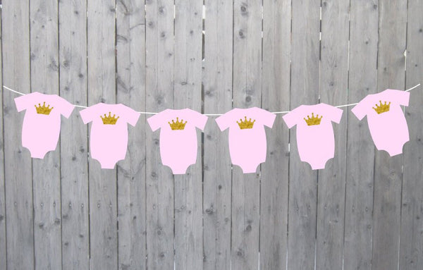 Princess Baby Shower Banner, Princess Baby Shower Garland