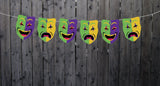 Mardi Gras Garland, Mardi Gras Banner, Mardi Gras Supplies, Mardi Gras Decorations, Mardi Gras Party, Mardi Gras Photo Prop, Mardi Gras