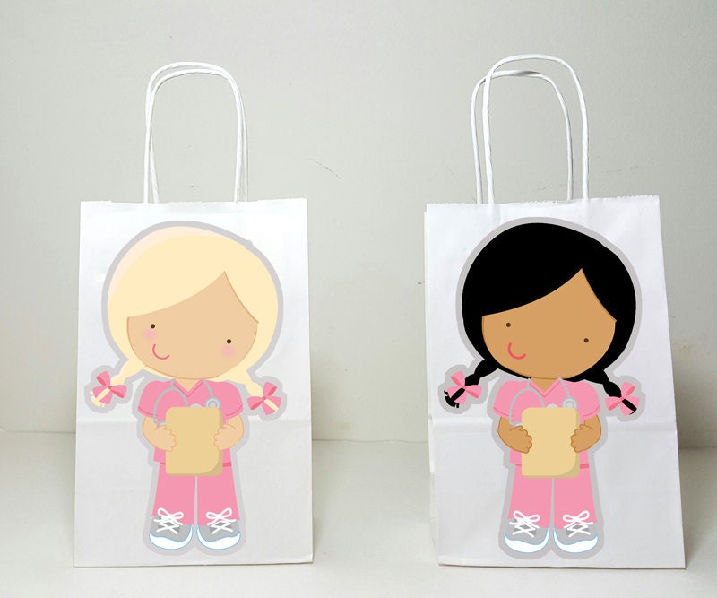 Nurse Goody Bags, Nurse Favor Bags, Nurse Party, Nurse Birthday, Nurse ...