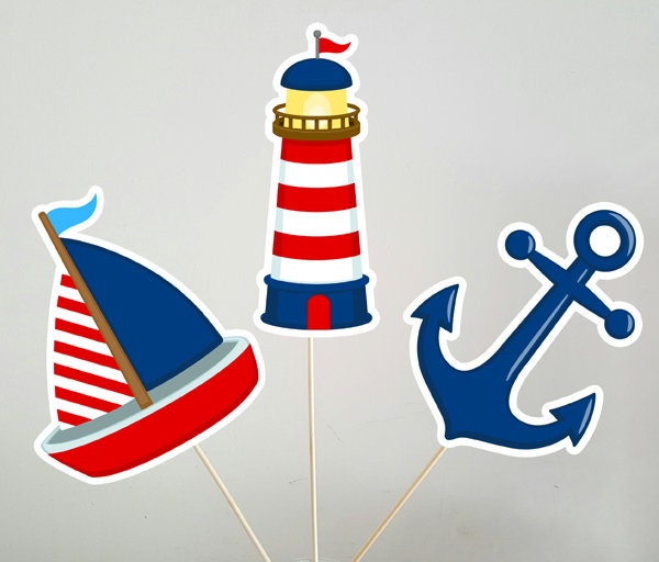 Nautical Garland, Nautical Banner, Nautical Baby Shower, Nautical Birthday,  Anchor, Sailboat, Life Saver, Photo Prop, Nautical Decorations