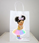 UNICORN PRINCESS Goody Bags, Unicorn Princess With Sneakers, Unicorn Princess Ballerina, Princess Ballerina, African American, Afro Puffs