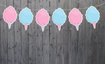 COTTON CANDY Garland, Candy Garland, Candy Bar Banner, Candy Birthday, Candy Decoration, Candy Buffet, Photo Prop