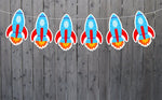 Rocket Ship Garland, Rocket Ship Banner, Rocket Ship Birthday, Rocket Ship Decorations, Rocket Ship Party