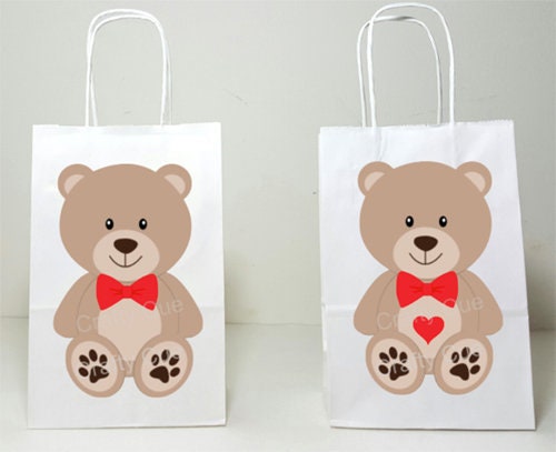 Teddy Bear Goody Bags, Teddy bear Goody Bags, Teddy Bear Party Bags, T –  CRAFTY CUE