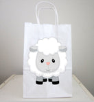 Sheep Goody Bags, Sheep Favor Bags, Sheep Gift Bags, Farm Goody Bags, Farm Animal Goody Bags - Farm Birthday Party