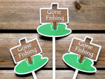 Gone Fishing Cupcake Toppers, Fish Party Cups, The BIG One, Fisherman  Cupcake Toppers, Fishing Birthday, Fishing Party, Fishing Cake Toppers by  CraftyCue.com