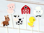 Farm Animal Cupcake Toppers, Farm Birthday Cupcake Toppers, Animal Cupcake Toppers