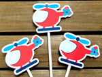 Helicopter Cupcake Toppers