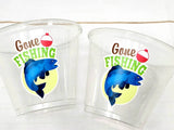 FISHING PARTY CUPS - Gone Fishing Party Fishing Party The Big One Fishing Bobber Decorations Fishing Birthday Fishing First Party Bait Cups