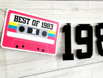 BEST OF 1983 - 40th Birthday Banner 1983 Banner 1983 Party Decorations 40th Party Decorations 40th Party Banner 40 Birthday Party Banner 80s