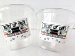 40th PARTY CUPS 40th Birthday Decoration 40th Party Favors 40th Party 40th Birthday Cassette Tape Party Best of 1983 Birthday Vintage 1983