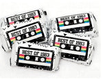 30 - 40th Birthday Cassette Tape Stickers 40th Birthday Stickers or Mini Candy Bar Wrapper Vintage 40th Birthday Best of 1983 Birthday