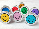 180 - SMILEY FACE Party Stickers Happy Face Party Favors One Birthday Decorations One Happy Smiley Face Candy Stickers Smiley Face Favors