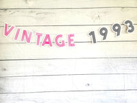 VINTAGE 1993 BANNER 30th Birthday Banner 1993 Banner 1993 Party Decorations 30th Party Decorations 30th Party Banner 30 Birthday Party 90S