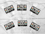 50th PARTY CUPS 50th Birthday Decoration 50th Party Favors 50th Party 50th Birthday Cassette Tape Party Best of 1973 Birthday Vintage 1973