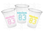 40th PARTY CUPS - Vintage 1983 40th Birthday Party 40th Birthday Favors 40th Party Cups 40th Party Decorations 1983 Birthday Party Cups