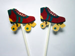 Roller Skate Cupcake Toppers - Old School