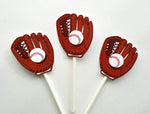 Baseball Cupcake Toppers, Baseball Glove Cupcake Toppers, Baseball Mitt Cupcake Toppers