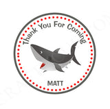 Shark Cupcake Toppers - Fish Cupcake Toppers - Under The Sea Cupcake Toppers (62817616P)