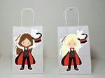 Girl Magician Goody Bags, Magician Favor Bags, Magician Gift Bags, Magician Party Bags, Magician Party Favors