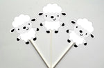 Lamb Cupcake Toppers, Sheep Cupcake Toppers, Farm Animal Cupcake Toppers, Farm Birthday Cupcake Toppers, Animal Cupcake Toppers