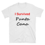 I Survived Punta Cana Shirt, Short-Sleeve Unisex T-Shirt