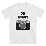 Oh Snap Camera T-shirt, Short-Sleeve Unisex T-Shirt